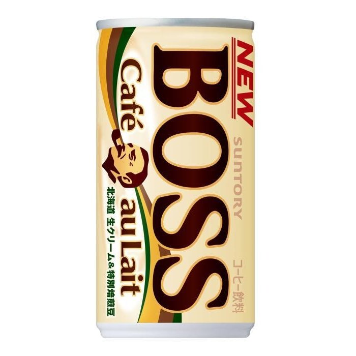 Boss Café Au Lait Canned Coffee with Milk - 185g (30 Cans) - Premium Ready-to-Drink Coffee for Office, Travel & Quick Energy Boost