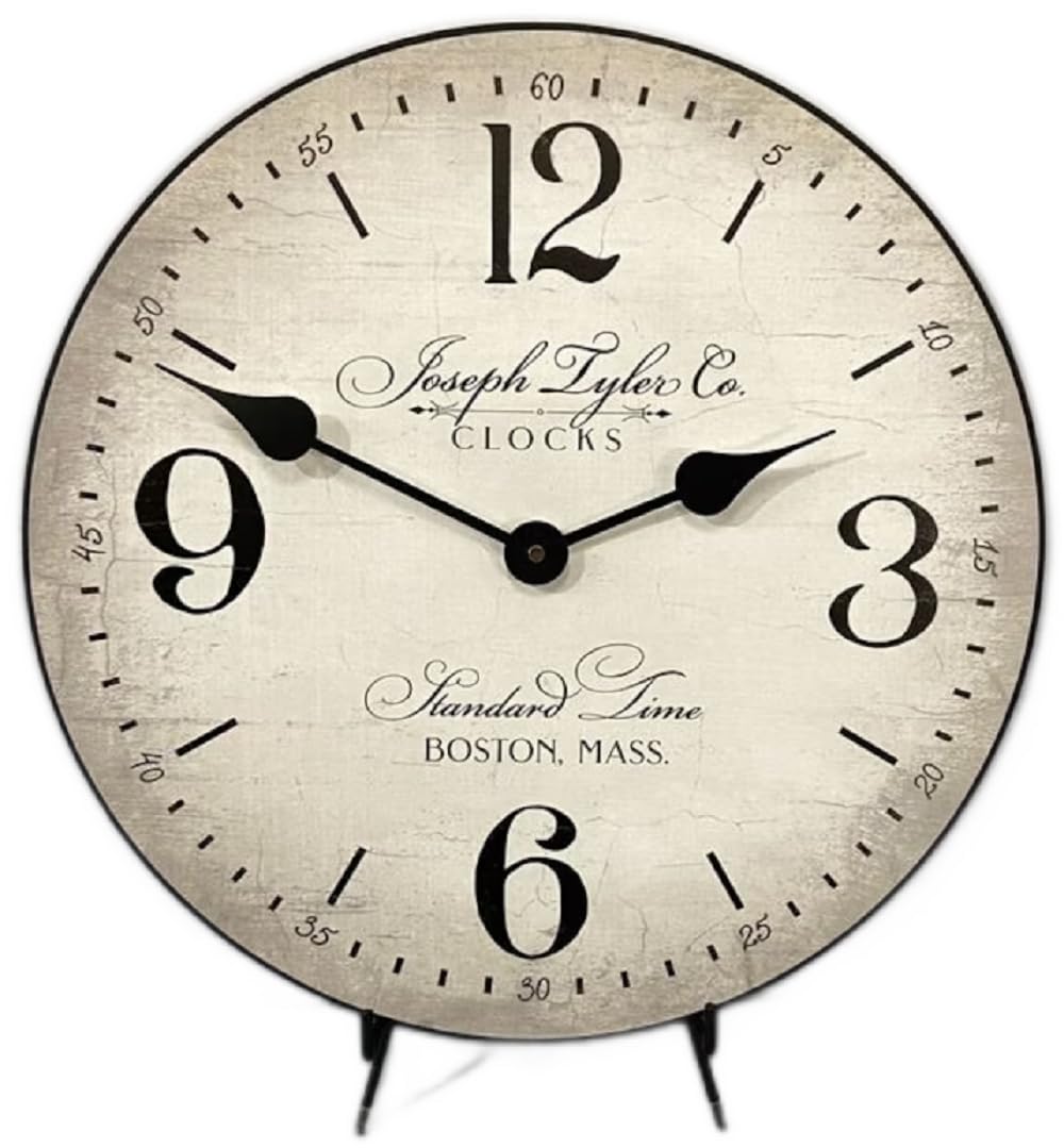 Boston Standard Wall Clock - Ultra Quiet Quartz Movement, Handcrafted in USA, Durable Vibrant Colors, 8 Sizes (36-Inch) - Perfect for Home, Office & Classroom Decor