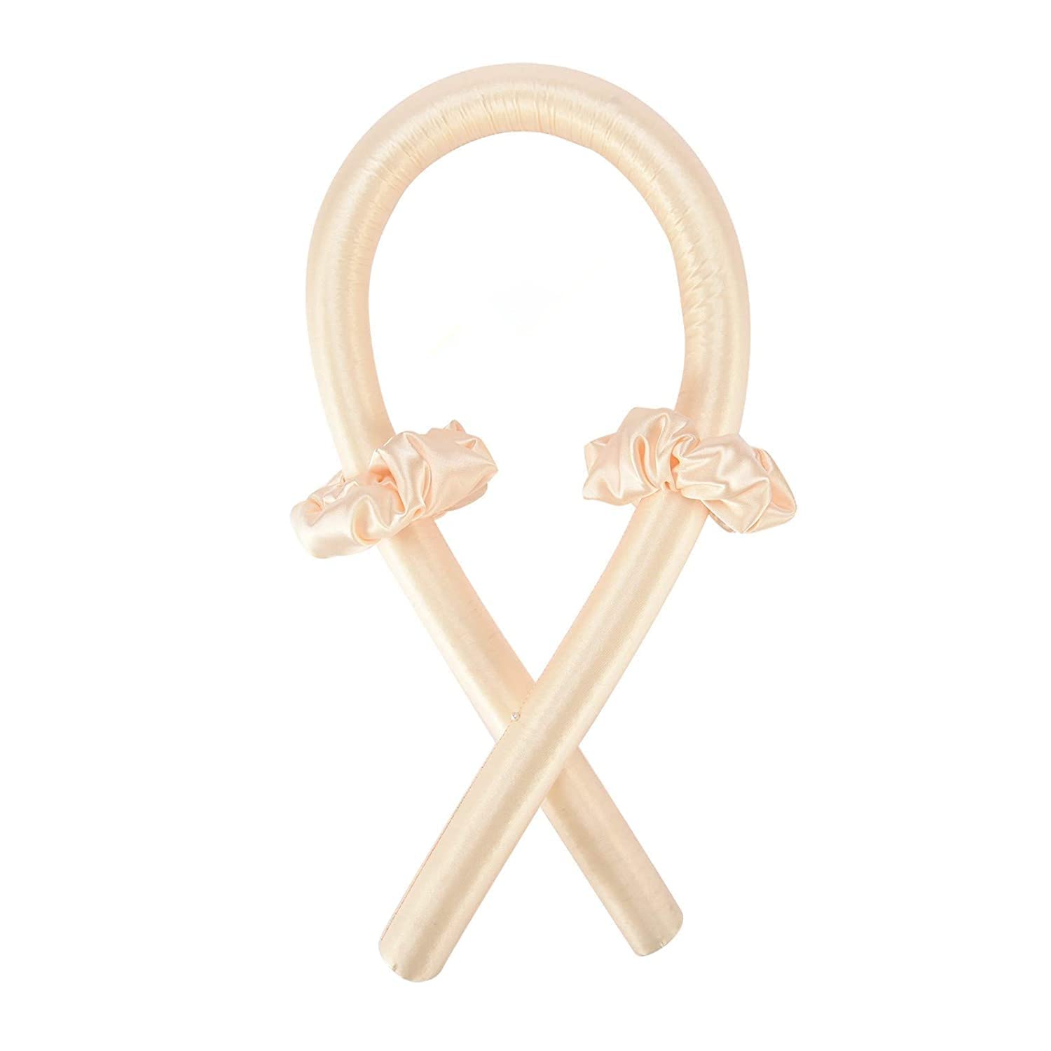 No Heat Curling Iron for Hair - Soft Sleep Headband DIY Hair Styler (Yellow) | Perfect for Overnight Curls, Bedtime Styling & Damage-Free Hair Care