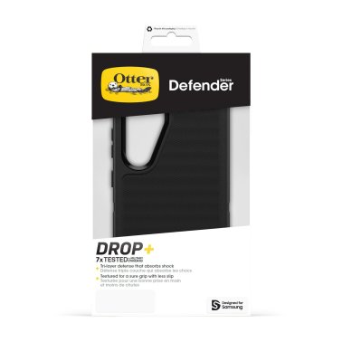 Samsung Galaxy S25+ Otterbox Defender Pro Case - Heavy Duty Protective Phone Cover with Drop Protection, Screen Guard & Port Covers - Perfect for Outdoor, Work & Extreme Sports (Black)