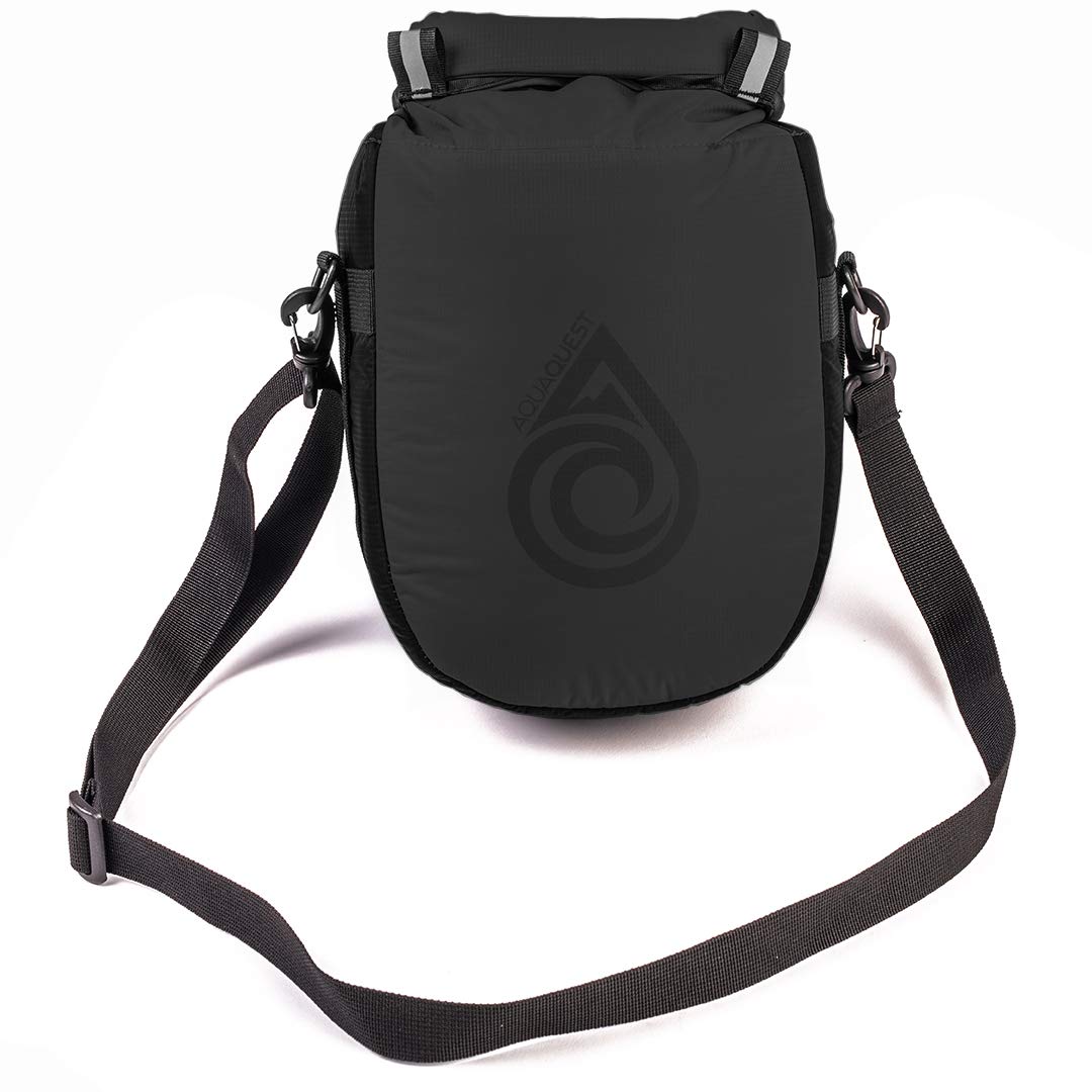 Aqua Quest Ice Cave Insulated Dry Bag - 5L & 12L Waterproof Cooler Drybag - Lightweight & Compact for Camping, Kayaking, Beach - Grey, Blue, Black Options