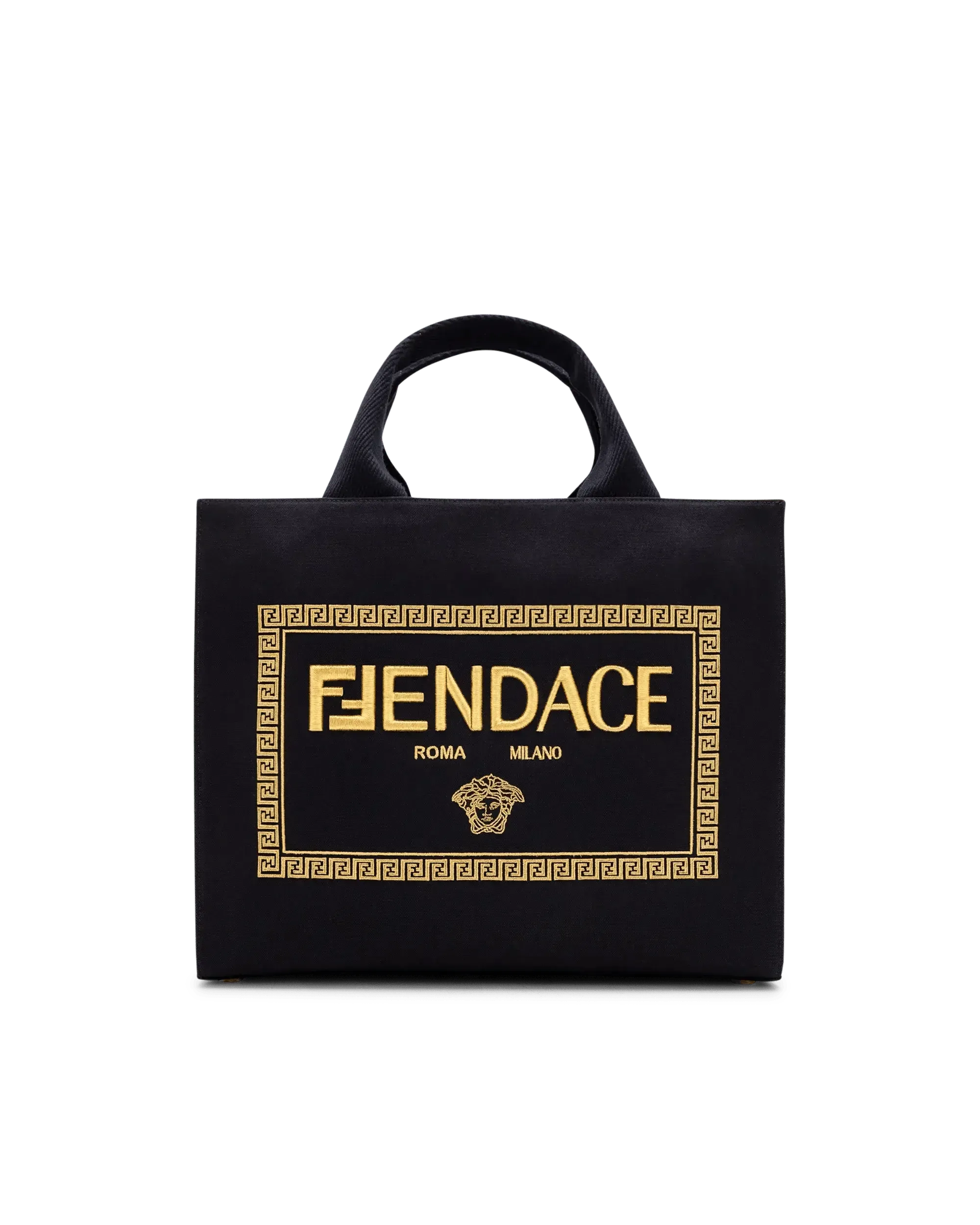 Fendi X Versace FENDACE Designer Shopping Tote Bag - Luxury Crossbody Handbag for Women, Perfect for Work, Travel & Everyday Use