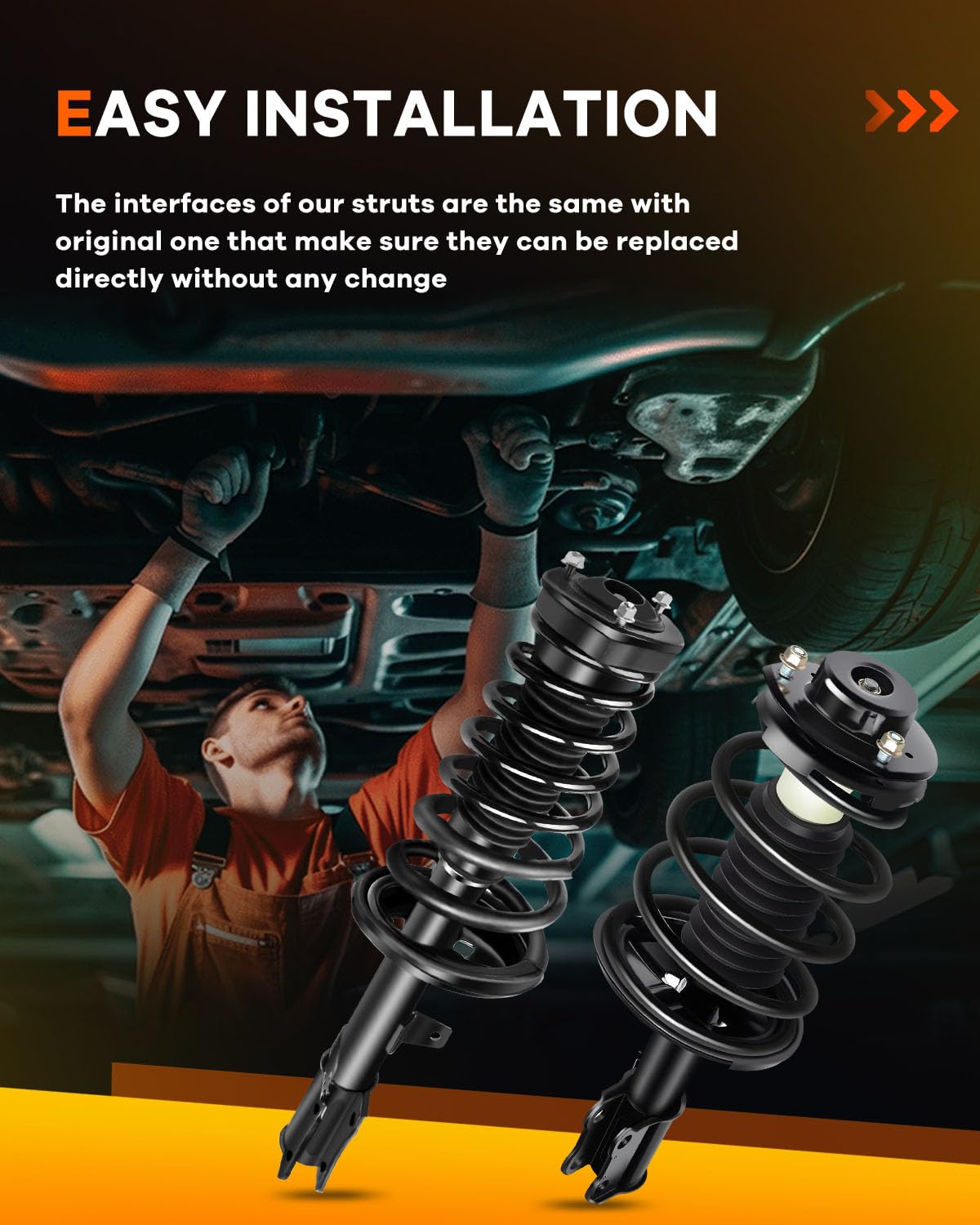 OCPTY Complete Strut Assembly with Shocks - Replacement for 1995-1996 Toyota Camry (Fits Models 171958, 171957, 171980, 171979) - Perfect for Smooth Ride & Suspension Repair | Front & Rear Strut Replacement for Daily Commuting & Road Trips