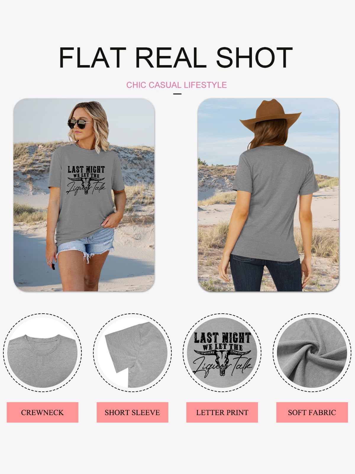 Vintage Cowgirl Graphic Tee - Funny Country Music Shirt for Women | Western Style Outfit