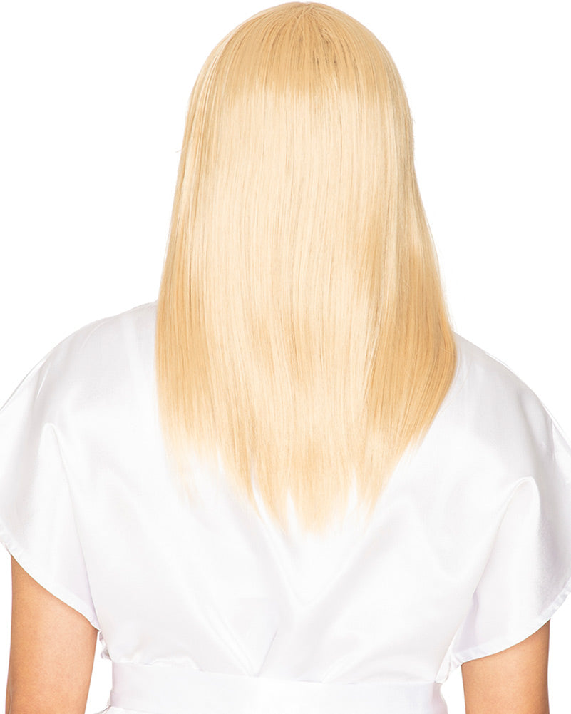 70s The Anna Deluxe Long Blonde Wig - Vintage Style Cosplay Wig for Halloween, Parties & Costume Events - Heat Resistant Synthetic Hair for Women & Men
