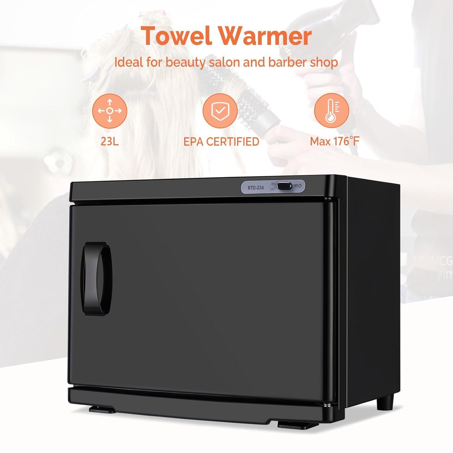 23L Small Portable Towel Warmer for Hot Towels - Facial, Massage, Spa & Salon Equipment - Perfect for Bathroom, Office & Esthetician Use