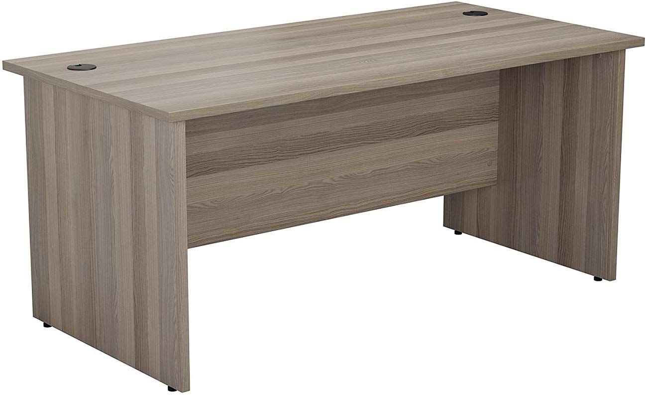 Ergonomic Home Office Desk with Storage - Adjustable Height Computer Workstation for Laptop & PC - Perfect for Remote Work, Online Study & Small Space Office Setup