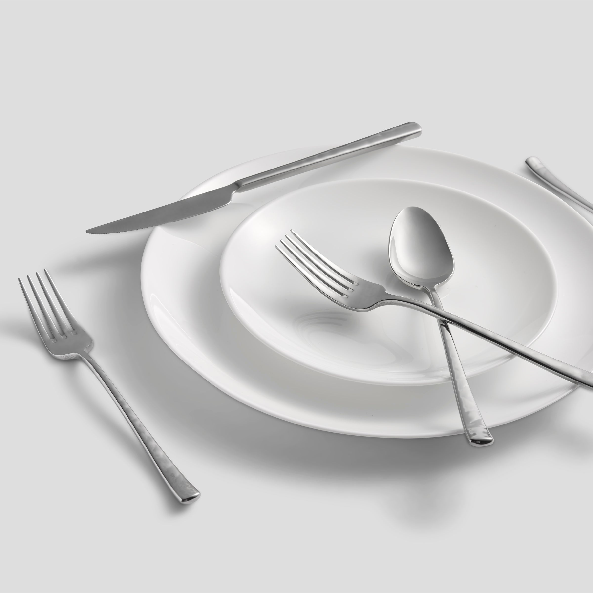 Almada Mirror Texture 30-Piece Flatware Set - Stainless Steel Silverware for Dining, Wedding & Home Decor | Elegant Cutlery for Restaurants, Parties & Everyday Use