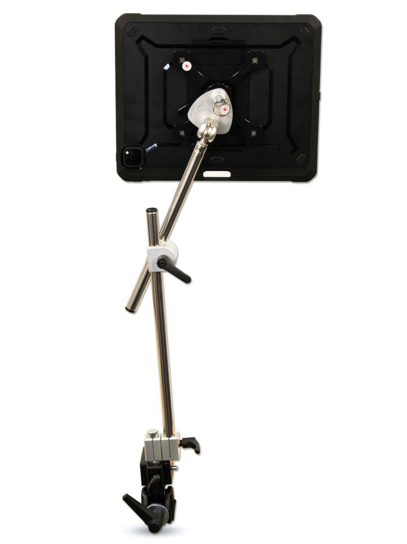 Daessy Lite Mount for iPad Pro 12.9 (4th, 5th, 6th Generation) - Adjustable Stand Holder for Desk, Bed, Car & Travel Use