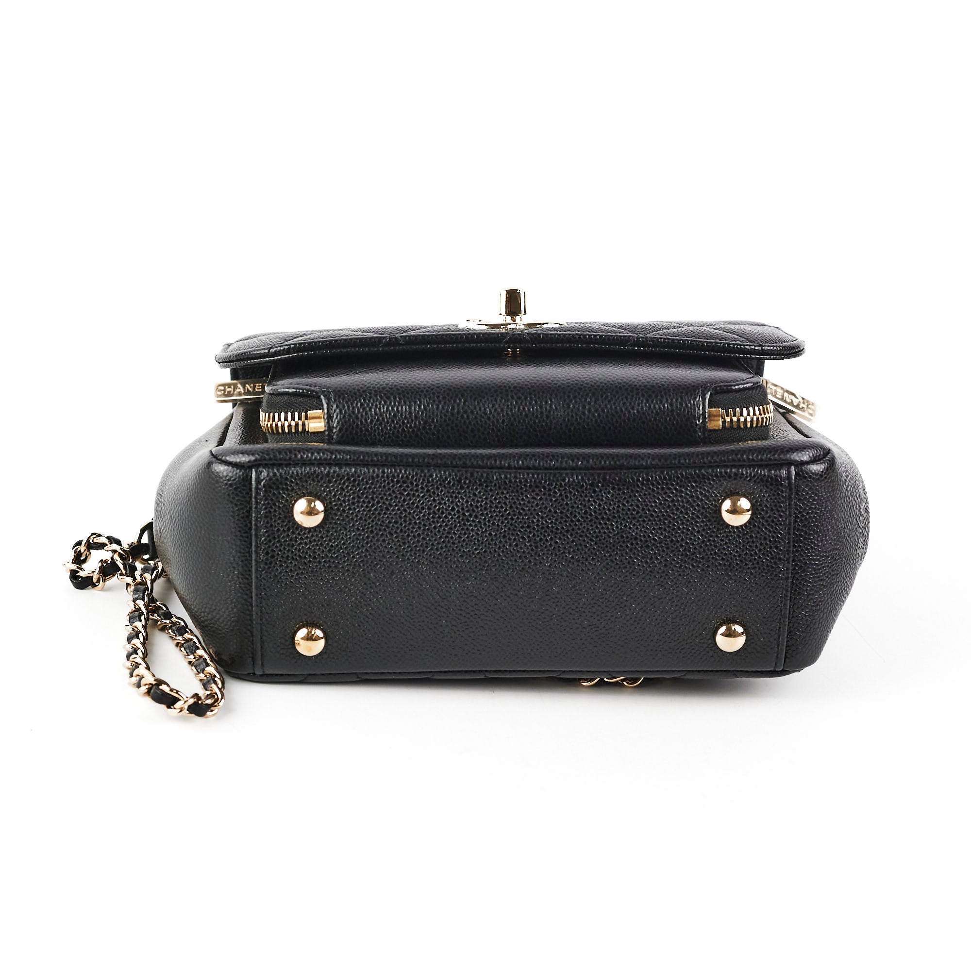 Chanel Caviar Business Affinity Black Leather Handbag - Luxury Designer Shoulder Bag for Women - Perfect for Office, Work & Professional Occasions