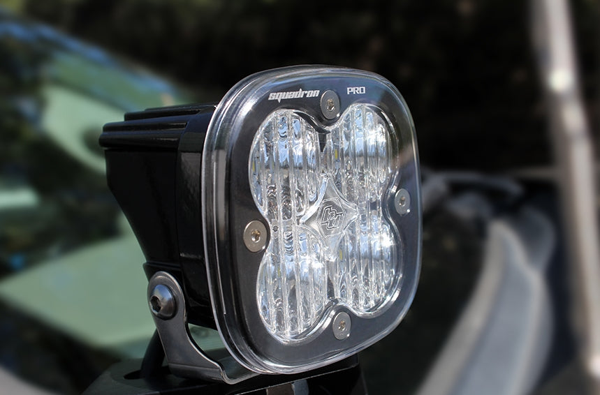 Baja Designs Squadron Rock Guard Cover - Clear Lens Protection for Off-Road Lights | Perfect for Jeep, Truck & UTV Adventures