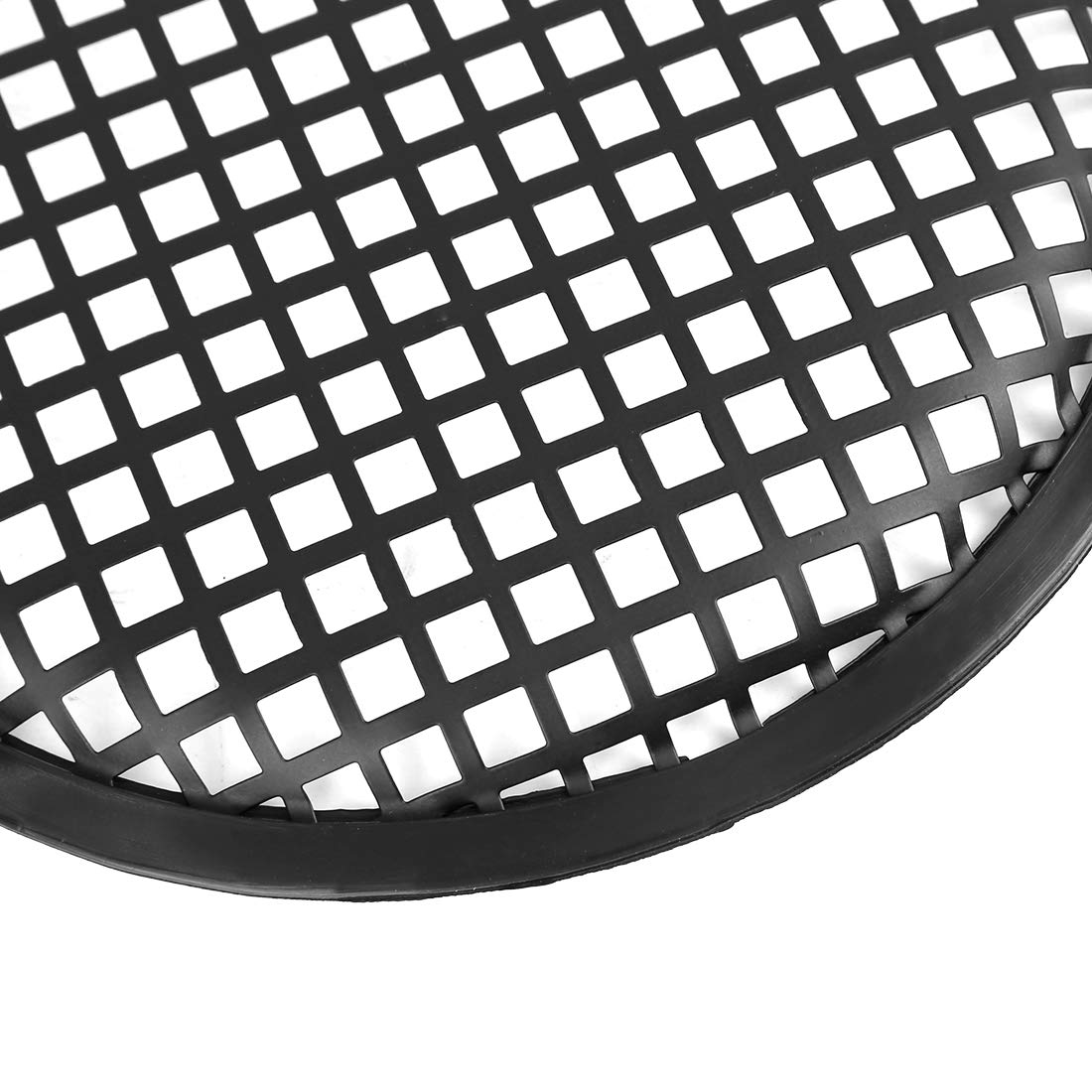 X AUTOHAUX 2-Pack 8 Inch Black Car Audio Speaker Covers - Heavy Duty Metal Mesh Subwoofer Grills & Horn Guards for Enhanced Protection | Perfect for Car Audio Systems, Home Theaters & DIY Speaker Projects
