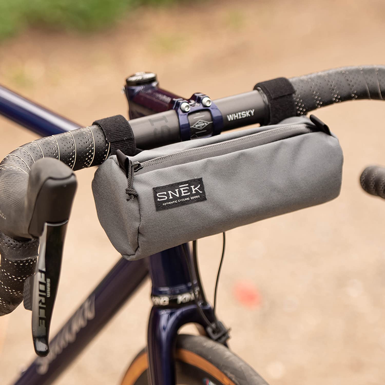 Snēk Cycling Stache Handlebar Bag - Waterproof Bike Handlebar Bag for Commuting, Touring & Mountain Biking | Perfect for Storing Phone, Keys & Essentials