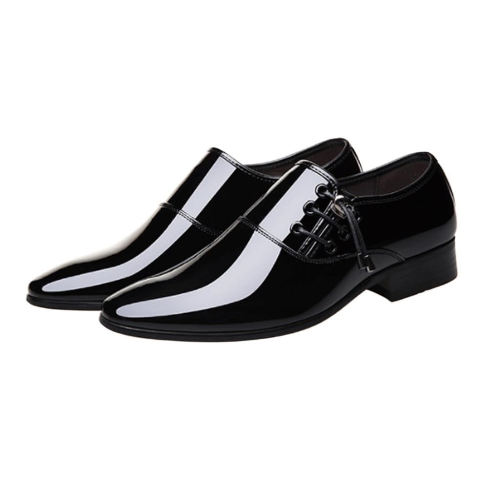 Men's Oxford Dress Shoes - Pointed Toe Formal Italian Leather Business Shoes for Wedding, Prom & Office | Classic Party & Casual Wear for Professional Occasions