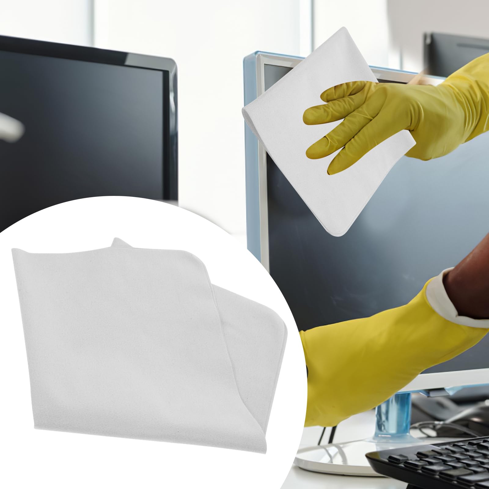 3Pcs Eyeglass Cleaning Cloths for Glasses, Sunglasses & Screens - Perfect for Home & Travel