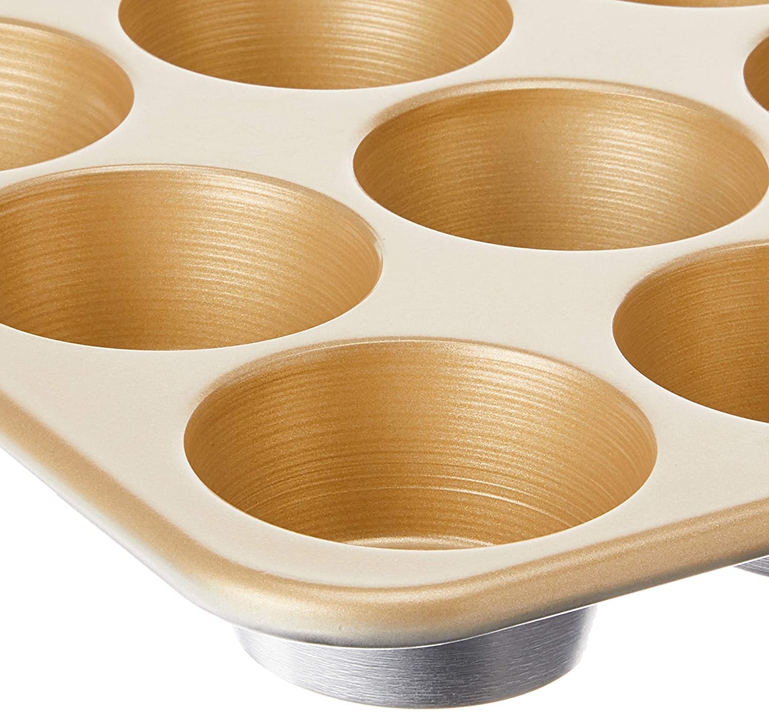 Nordic Ware Naturals 12-Cup Non-Stick Aluminum Muffin Pan - 2.75 Inch Cups for Baking Cupcakes, Muffins & Mini Pies - Perfect for Home Baking, Parties & Holiday Treats