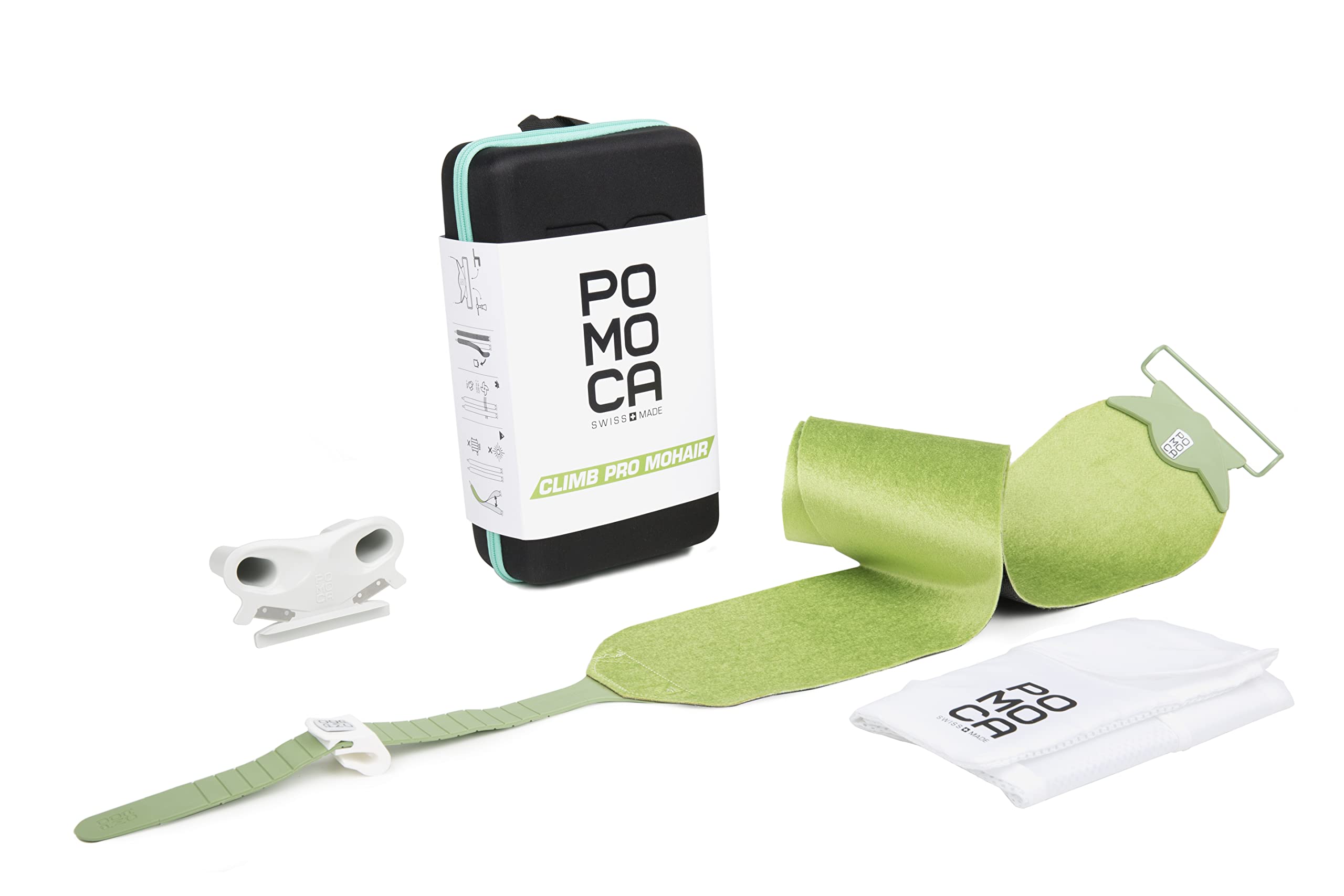 POMOCA Climb Pro Mohair Ready 2 Climb Climbing Skins for Backcountry Skiing & Mountaineering - Lightweight Grip for Uphill Touring & Powder Snow Adventures