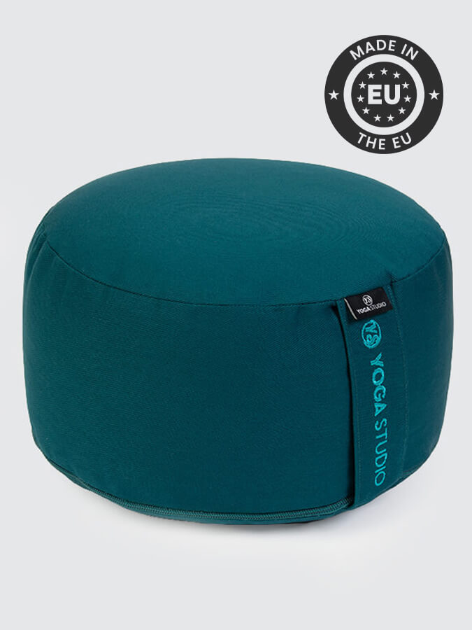 Premium Large Yoga Meditation Cushion - Zafu Bolster for Yoga Studio, Home Practice & Zen Meditation - Ergonomic Support for Cross-Legged Sitting & Mindfulness Sessions