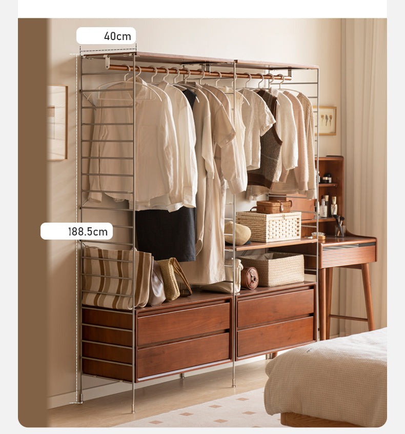 Premium Oak Wooden Hangers with Metal Hooks - Heavy Duty Closet Organizers for Suits, Dresses & Coats - Ideal for Home, Office & Retail Display