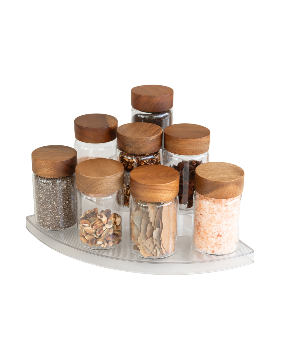 Clear 3 Tier Corner Shelf - Space Saving Bathroom & Kitchen Organizer for Shampoo, Spices & Decor - Perfect for Small Spaces & Clutter-Free Home Organization