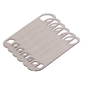 Premium Stainless Steel Bottle Opener Set of 6 - Bar, Beer & Soda Cap Remover - Durable Kitchen & Bar Tool for Home, Parties, Camping & Outdoor Use