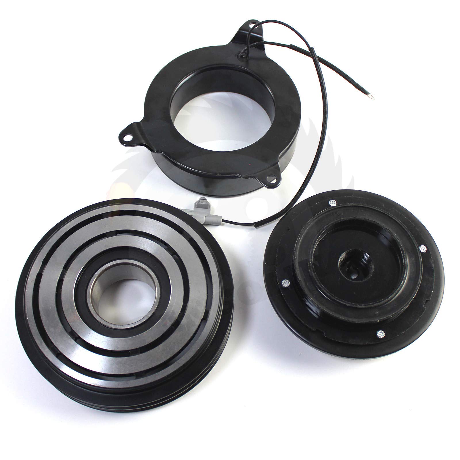 2PK Air Conditioning Compressor Electromagnetic Clutch Assembly for Toyota Coaster Bus 10P30C - Replacement AC Parts for Commercial Vehicles & Bus HVAC Systems