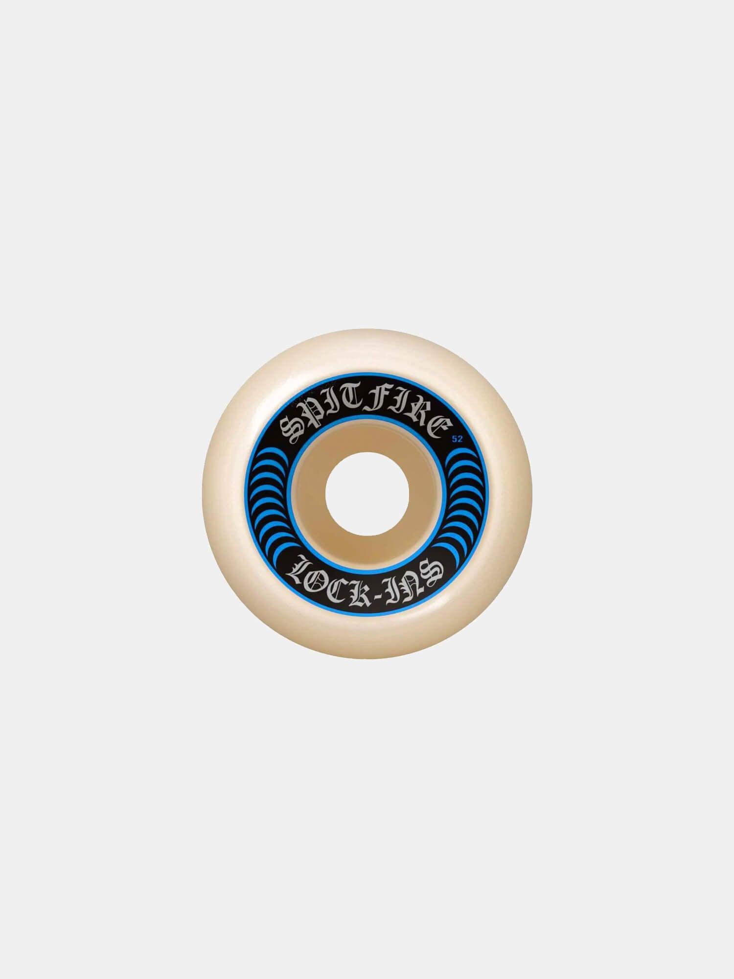 Spitfire Formula Four 99D Lock-In Skateboard Wheels - Blue | High-Performance Wheels for Street Skating & Park Riding