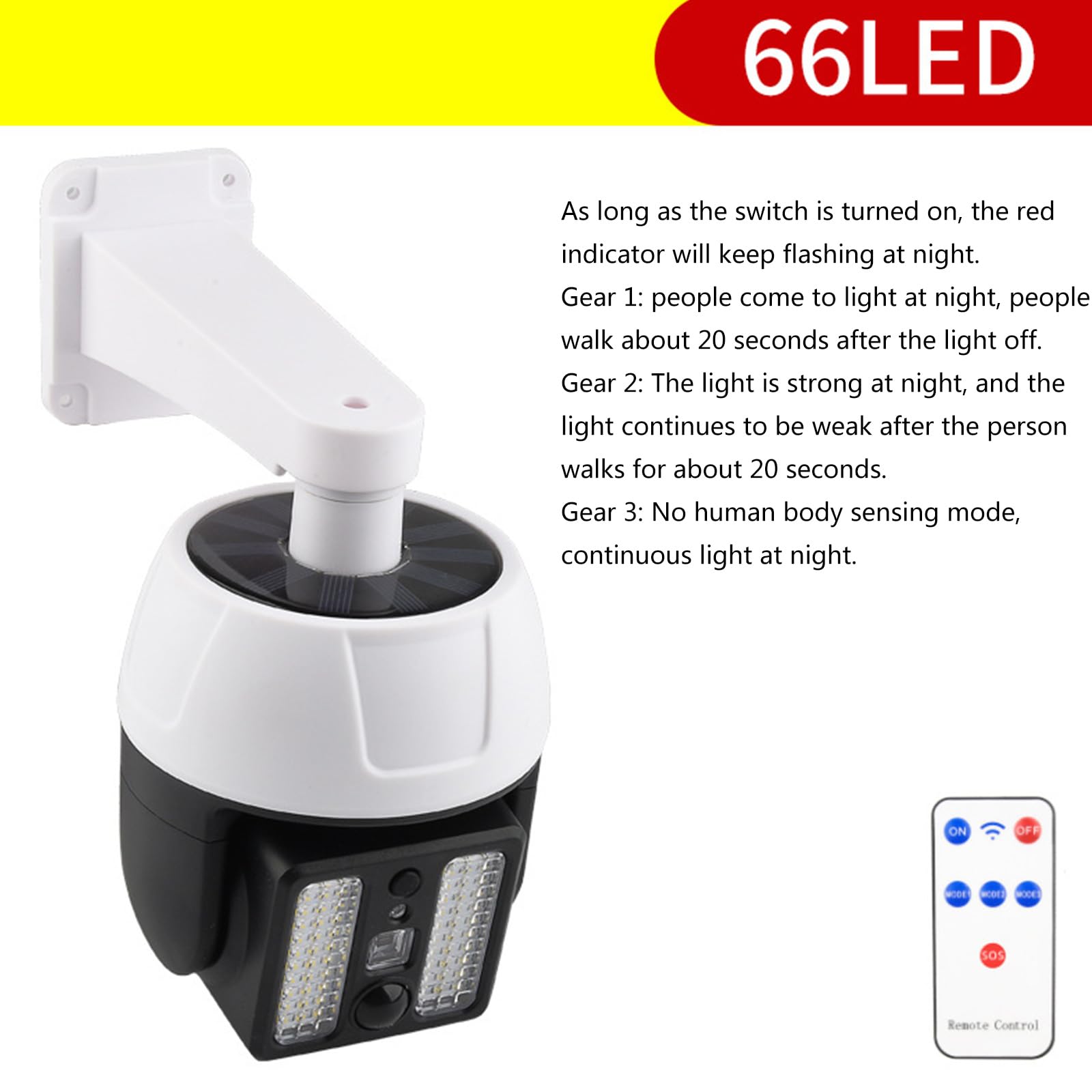 360° Rotating Dome Fake Security Camera with LED Light - Dummy Surveillance Camera for Home, Office & Outdoor Use