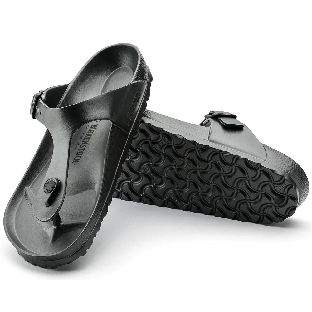 Birkenstock Unisex Gizeh EVA Sandals - Comfortable Metallic Anthracite Color - Perfect for Beach, Pool & Summer Outdoor Activities
