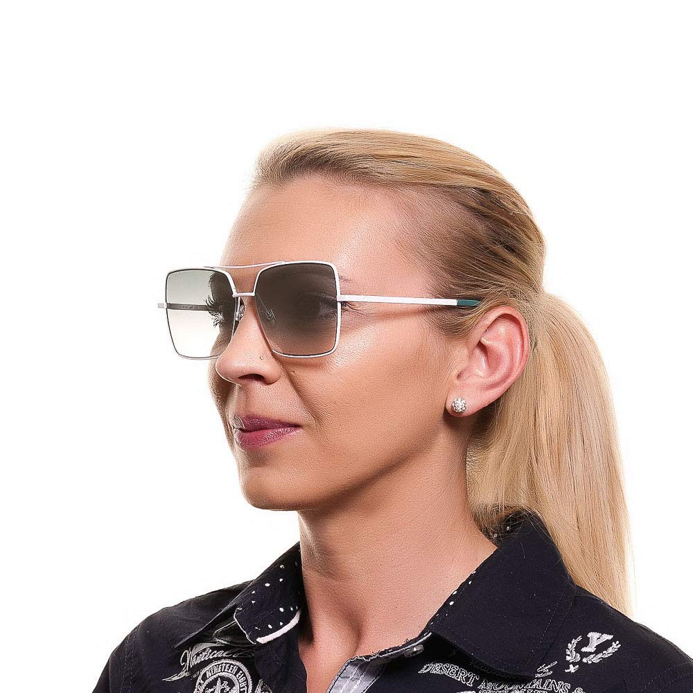Unisex WE0210 21P 57 Optical Glasses Frames for Men & Women - White (BiancoVerde Gradient) - Lightweight Eyewear for Work, Reading & Fashion