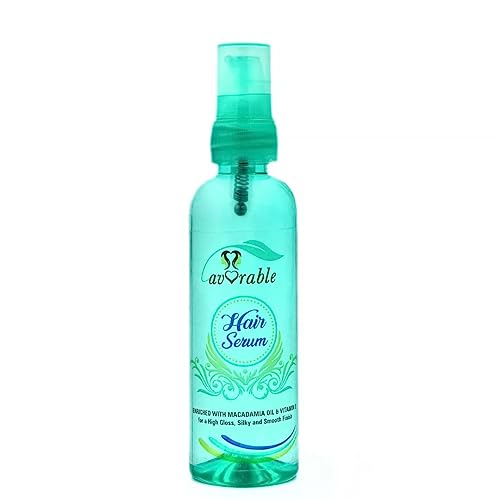 Avorable Hair Oil with Macadamia Oil & Vitamin E - High Gloss, Silky Smooth Finish for Frizz-Free Hair | Daily Use for All Hair Types | 100ml | Perfect for Dry, Damaged Hair & Heat Styling Protection