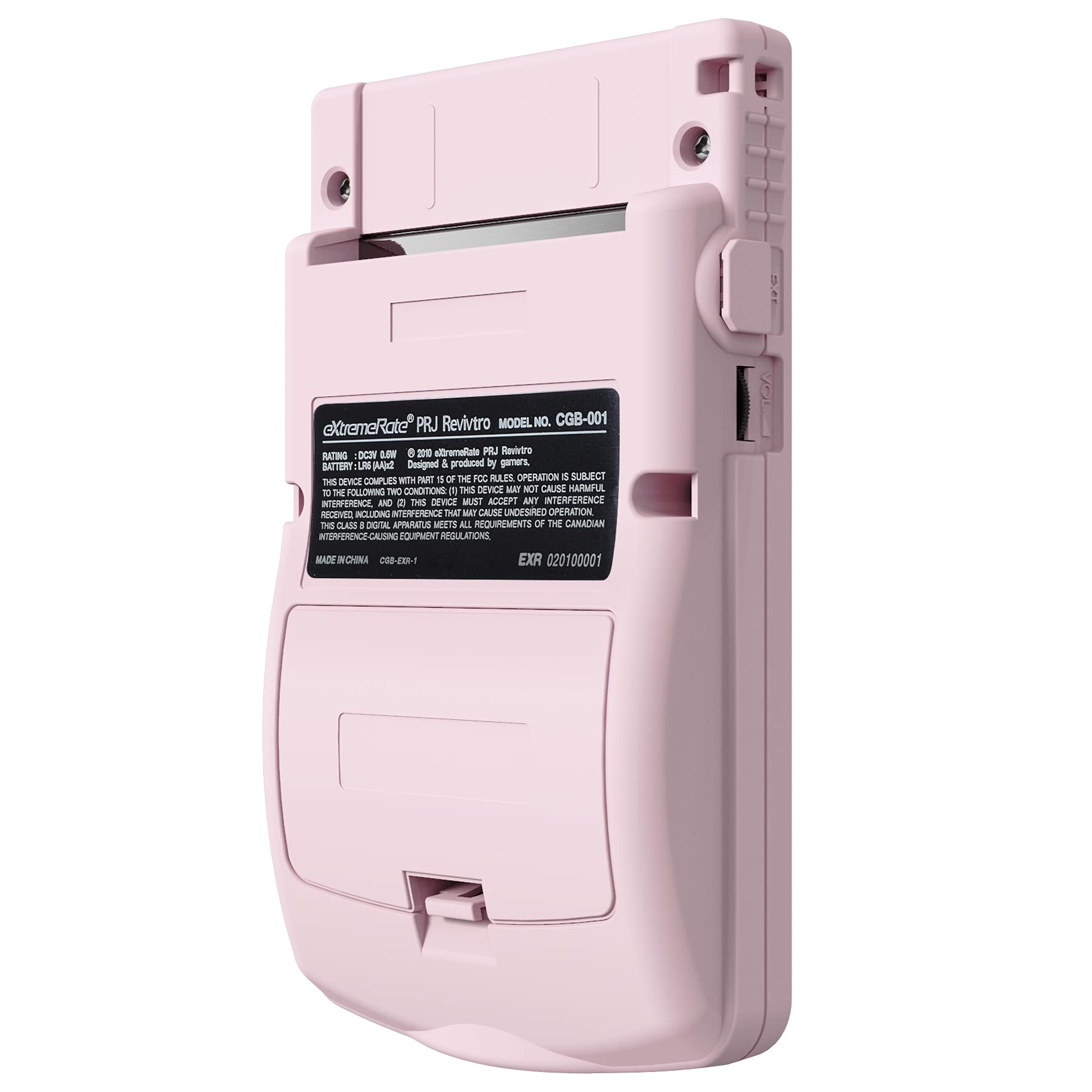 eXtremeRate Cherry Blossom Pink Gameboy Color Replacement Shell with White Screen Lens - Compatible with OSD IPS, Regular IPS & Standard LCD Screens - Perfect for Gaming Enthusiasts & Retro Console Collectors - Ideal for Home Gaming, Travel & Display Collections