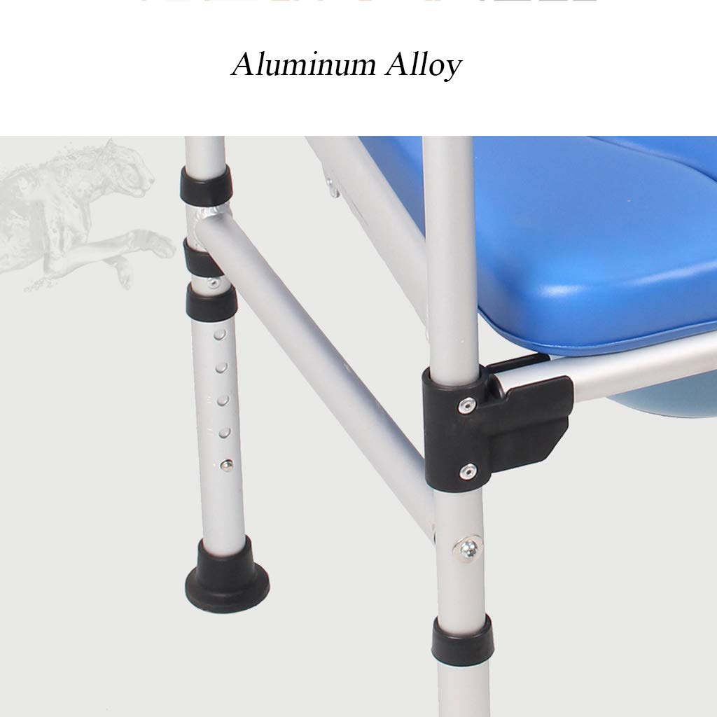 3 in 1 Adjustable Height Bath Toilet Chair - Deluxe Padded Shower Stool for Adults & Elderly, Bedside Commode Seat with Safety Handles - Ideal for Pregnancy, Post-Surgery Recovery & Home Care Use