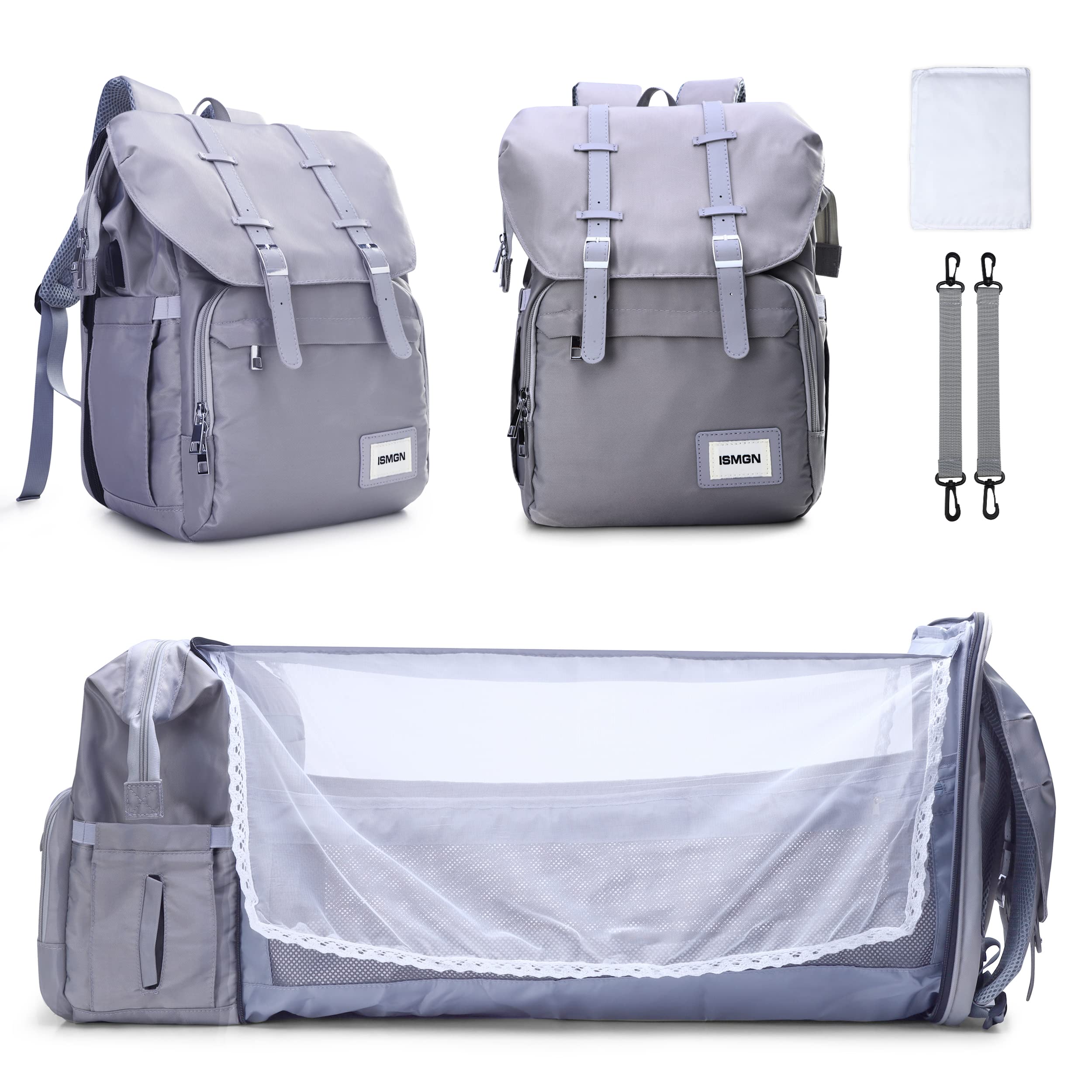 **Waterproof Diaper Backpack for Boys & Girls - Large Baby Bag with Insulated Bottle Pockets & Foldable Changing Station - Perfect for Travel, Daycare & On-the-Go Parents**