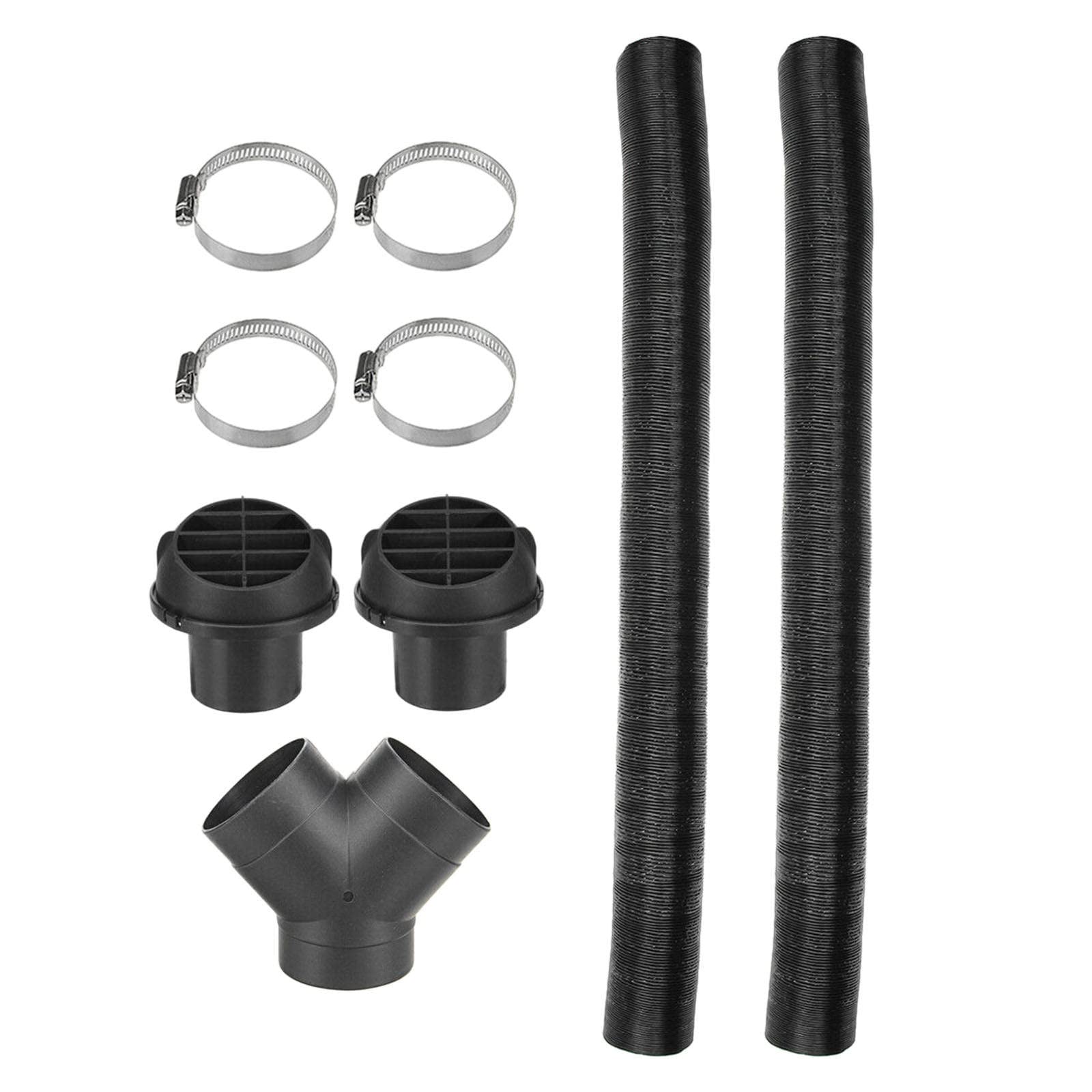 TZUTOGETHER 75mm Diesel Parking Heater Kit with Warm Air Duct Pipe, Y-Type Elbow, Outlet & Clamps - Perfect for Trucks, RVs, Campers & Winter Heating