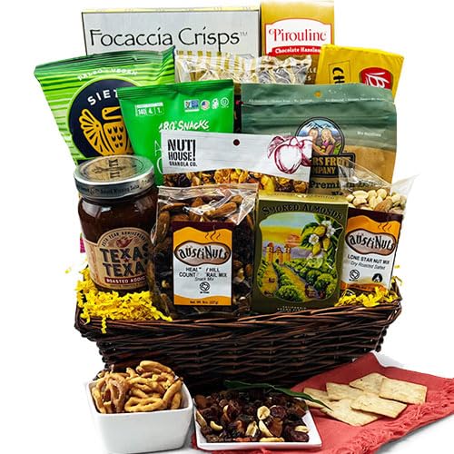 Ultimate Snacker Gift Basket - Premium Assorted Snacks & Treats Box - Perfect for Office Gifts, Birthday Presents & Care Packages