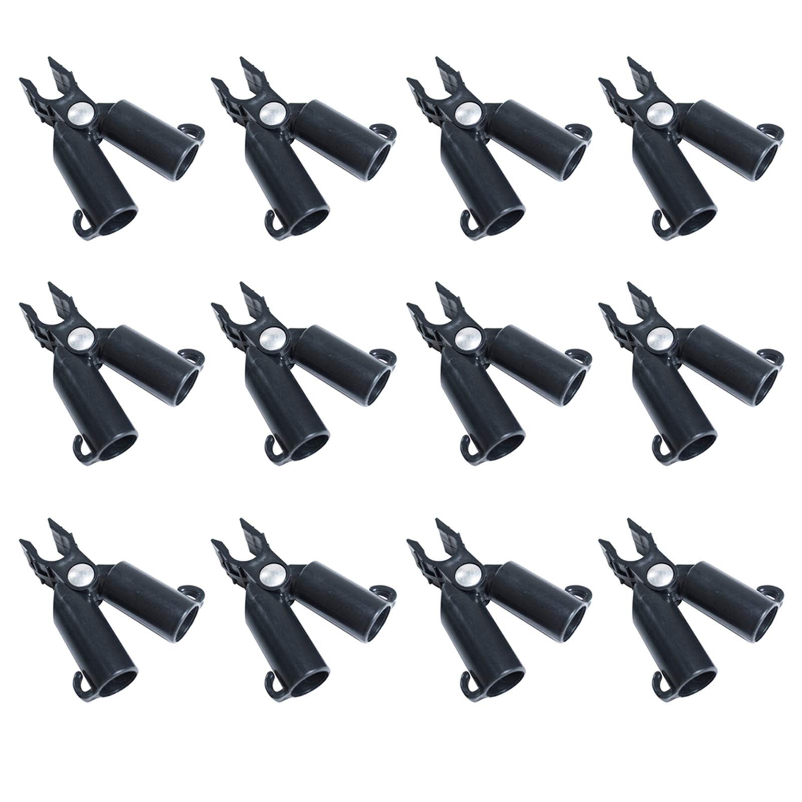12 Pcs Plant Trellis Connector Clips - A-Type Garden Stake Connectors for Climbing Vines, Shelf Brackets & Plant Support Rods | Durable Gardening Clips for Plant Support, Vine Training & Vertical Gardening