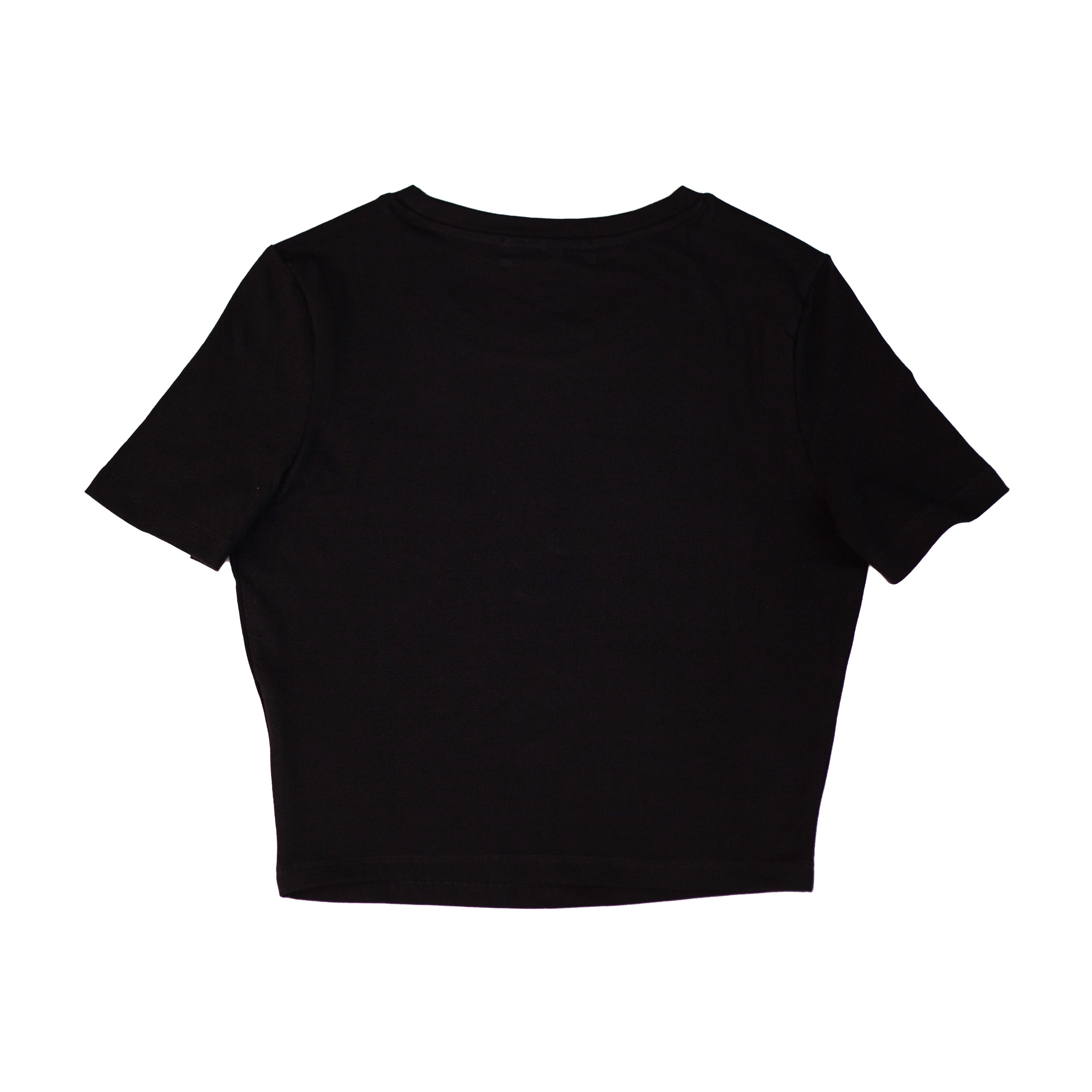 Basic Black Short Sleeve T-Shirt for Women - Casual Everyday Wear & Layering Essential