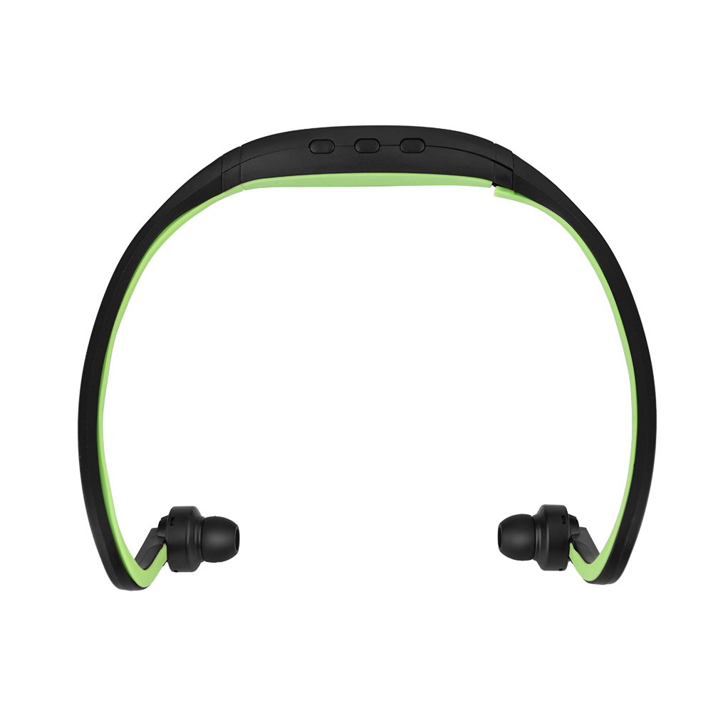 Wireless Bluetooth Headphones with Mic - Sports Neckband Earphones, Bluetooth 4.1 Stereo Headset with TF Card Slot & Hands-Free Calling (Green) - Perfect for Running, Gym Workouts & Commuting