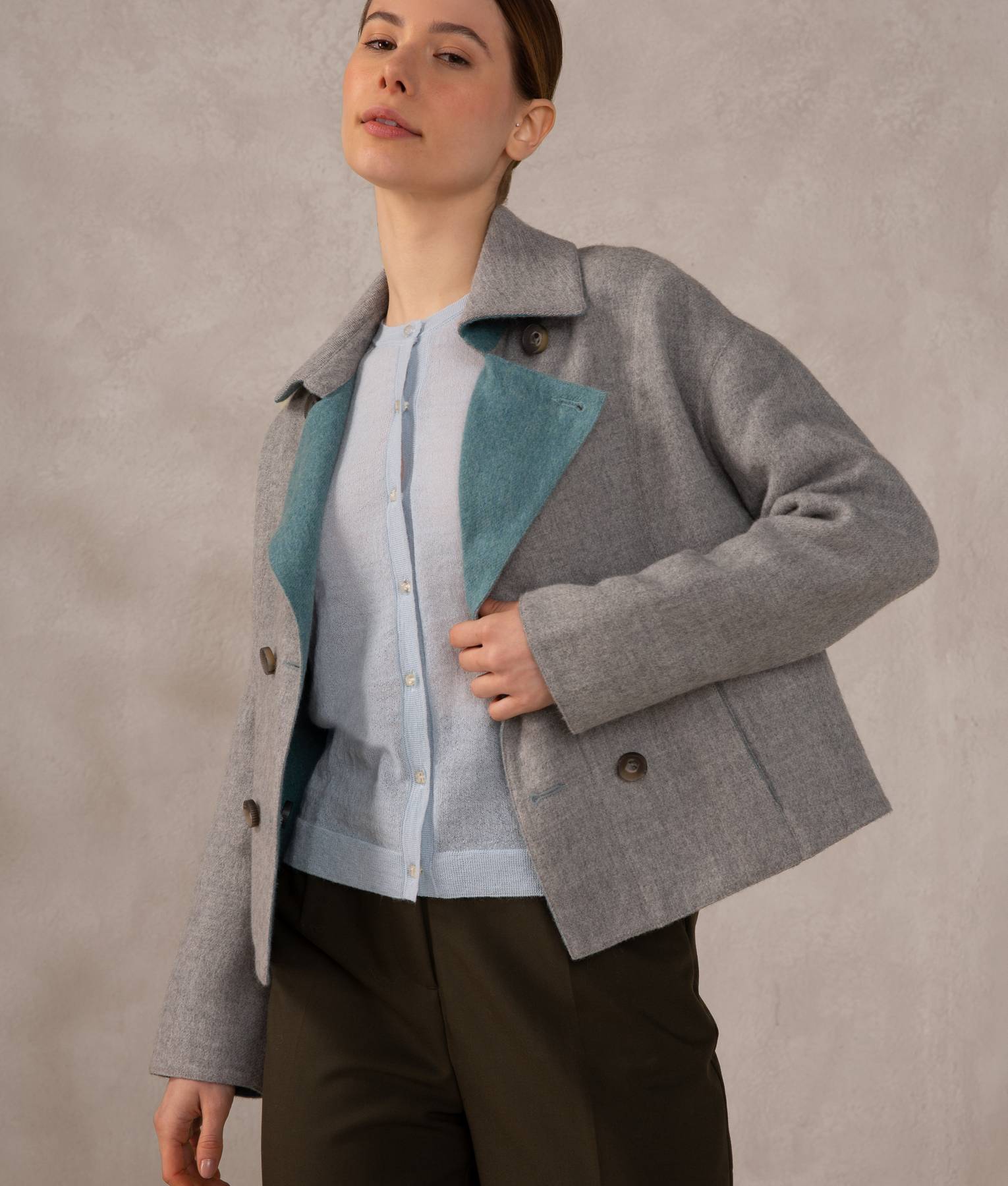 Reversible Baby Alpaca Jacket for Women - Soft & Warm Winter Coat - Perfect for Outdoor Activities & Casual Wear
