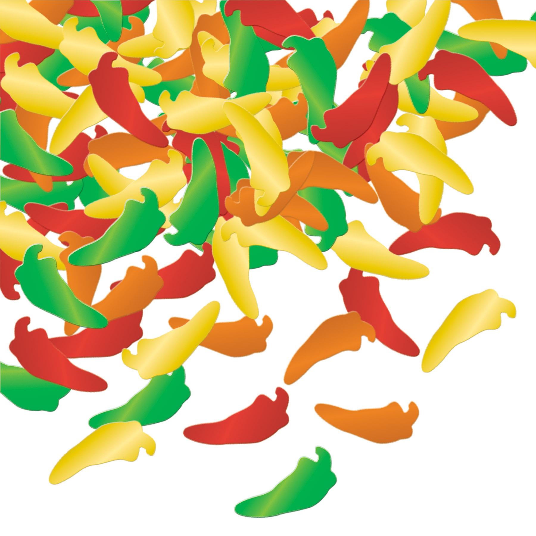 Beistle Fiesta Confetti Chili Peppers - 12 Pack (1 Oz per Pack) - Perfect for Cinco de Mayo, Mexican Themed Parties & Celebrations