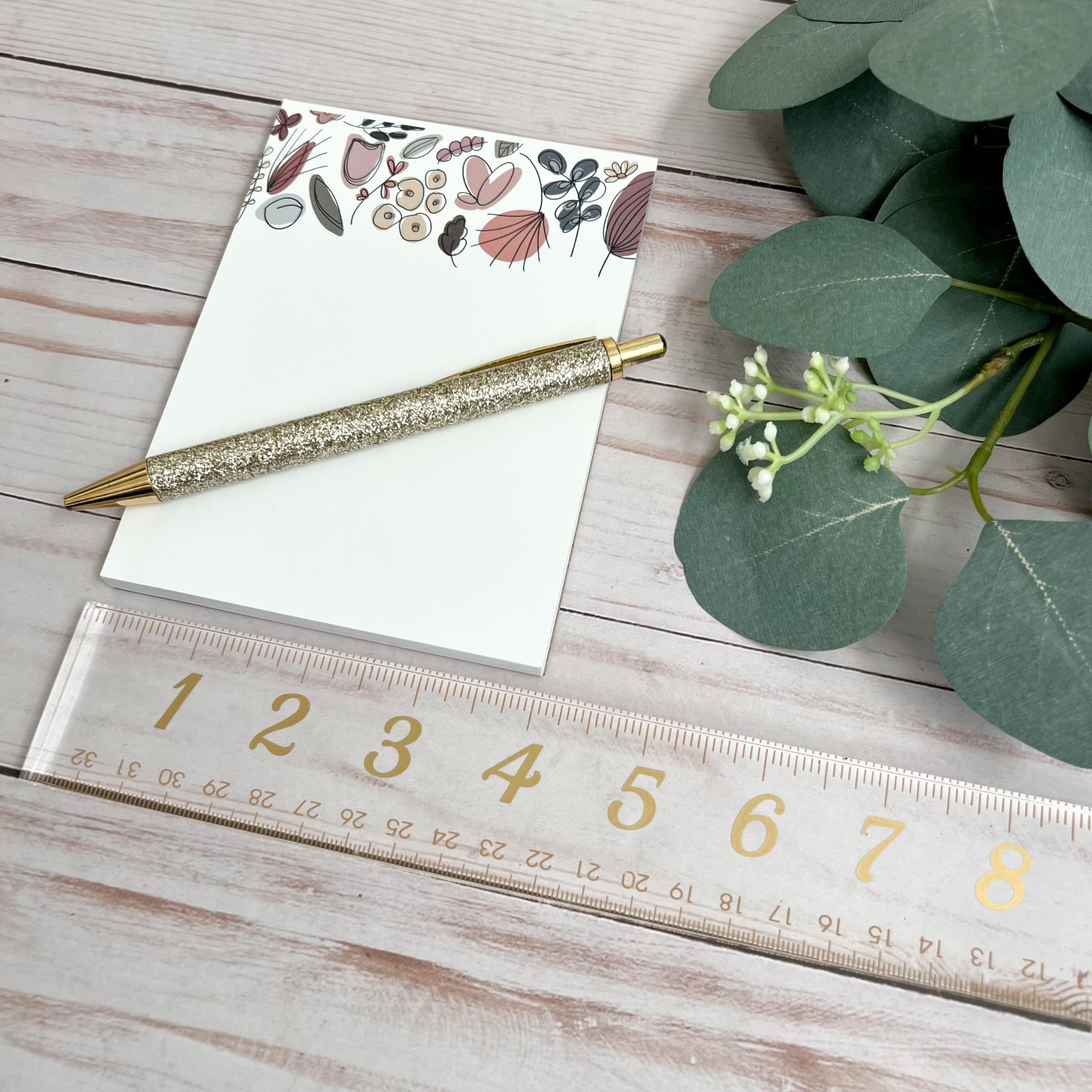 Floral To-Do List Notepads | Custom Handmade Aesthetic Notes | Cute Flower Design Notepads for Office, School & Daily Planning | Perfect Gift for Women & Students