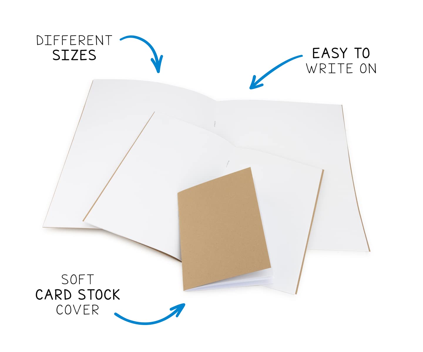 Hygloss 4.25x5.5 Inch Kraft Blank Books 24 Pack for Journaling & Sketching - Perfect for Art, Crafts & Writing