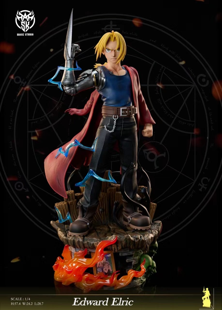 Mask Studio Fullmetal Alchemist Edward Elric Cosplay Mask - Anime Convention Costume Accessory for Halloween & Comic Con