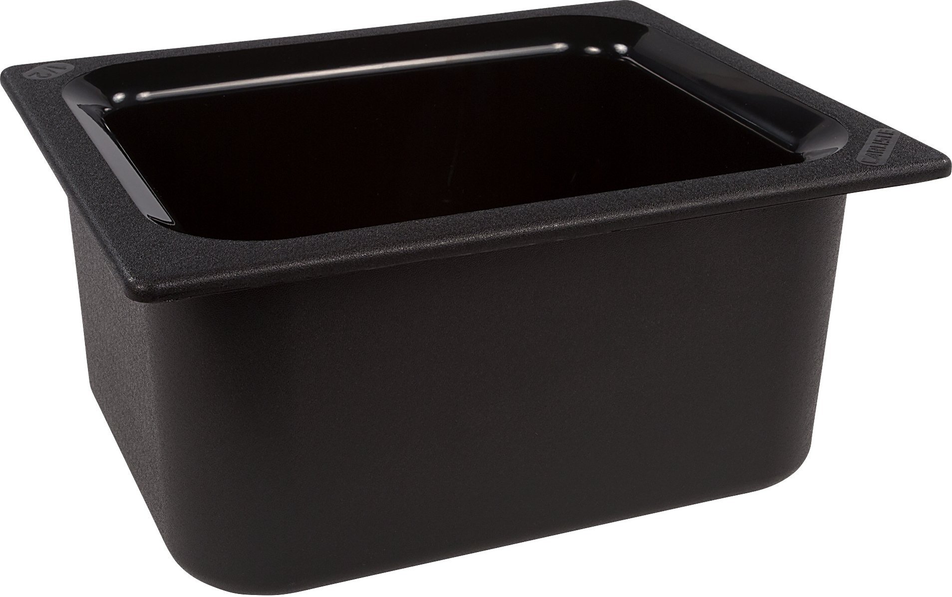 Carlisle CM110103 6 Quart Black Coldmaster Insulated Food Pan - 1/2 Size for Catering, Buffets & Food Storage | Commercial Kitchen & Restaurant Use