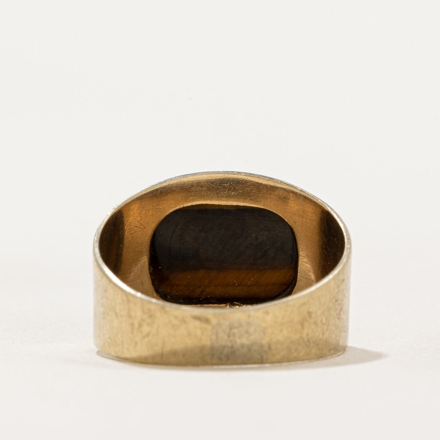 Tiger's Eye Cocktail Ring - 3.50 Carat Genuine Stone - Size 5.75 - Elegant Statement Jewelry for Women - Perfect for Evening Parties, Weddings & Special Occasions