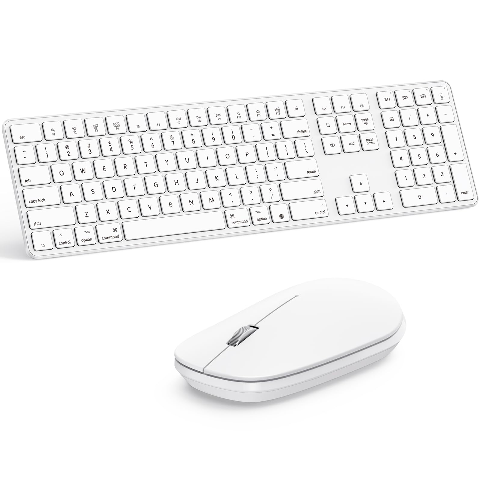 OMOTON Wireless Bluetooth Keyboard & Mouse Combo for Mac - Office & Home Use