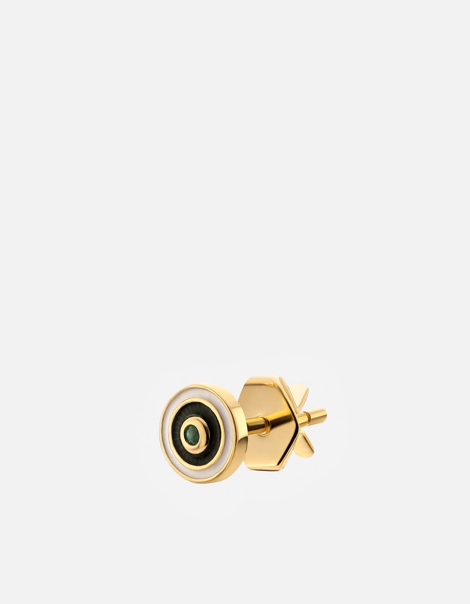 Opus Chalcedony Stud Earrings - 14K Gold Vermeil & Green Gemstone Earrings for Women - Elegant Jewelry Gift for Birthday, Anniversary & Special Occasions