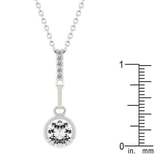 Elegant Clear Drop Pendant Necklace - Minimalist Glass Teardrop Jewelry for Women - Perfect for Weddings, Parties & Everyday Wear