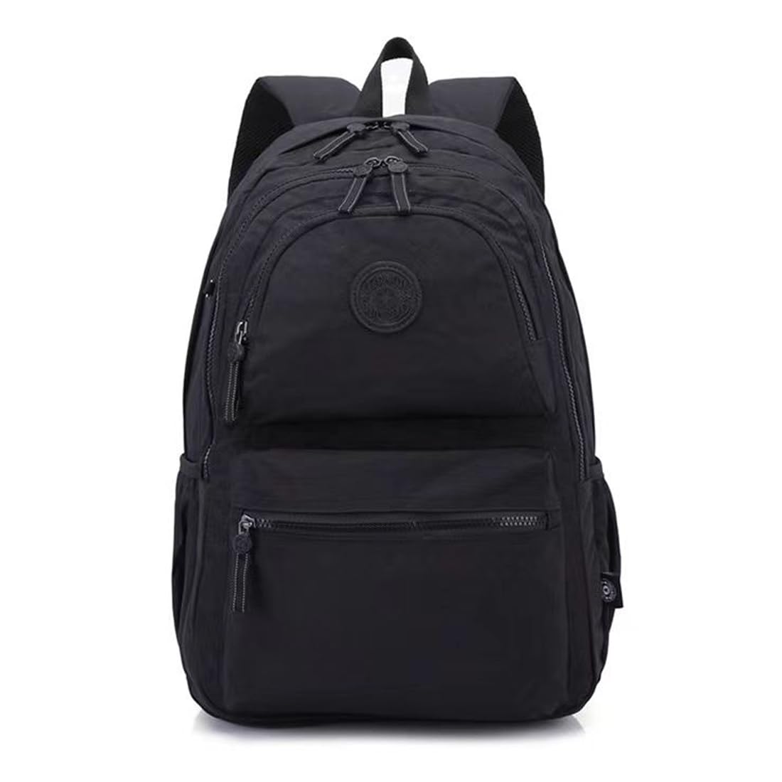 28L Lightweight Nylon Travel Laptop Backpack for Men & Women - Durable Computer Work Backpack, Casual Daypack for Hiking, Cycling, Commuting, School & Office - Fits 15.6 Inch Laptop - Black
